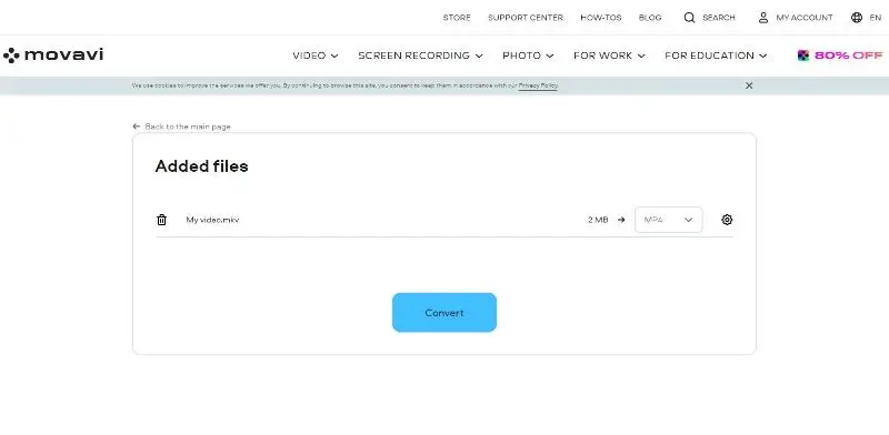 Convert videos online 2